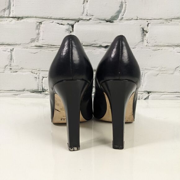 BAKERS black leather high heel pumps pointed toe size 6B - Picture 6 of 8